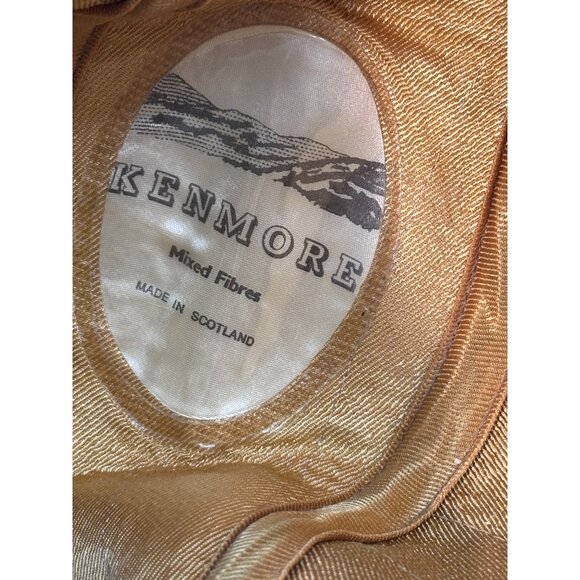 Vintage Kenmore Houndstooth Bucket Hat Sz 7 3/8 or 60 cm Scotland Tweed Leather - Picture 6 of 8